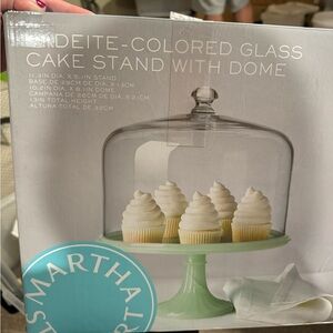 Martha Stewart cake stand with dome